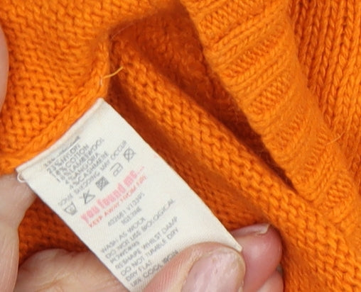 White Stuff Women's Orange Pullover Jumper, Size 10