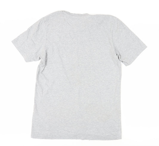 Adidas Men's Grey Short Sleeve Crew Neck T-Shirt S