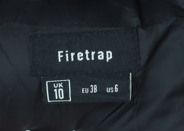 Firetrap Women's Black Puffer Jacket Size 10