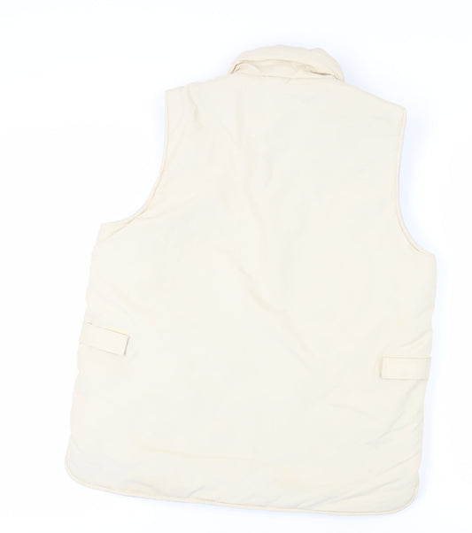 Hawkshead Women's Beige Waistcoat S - Polyester Zip Vest