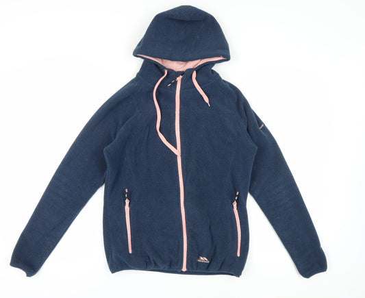 Trespass Women's Blue Fleece Puffer Jacket UK Size M