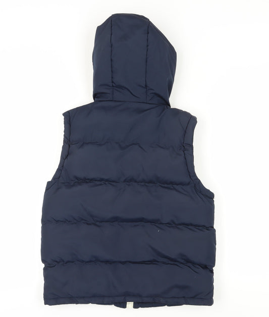 Lee Cooper Blue Hooded Puffer Waistcoat Teens Size 10