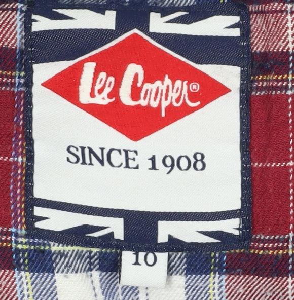Lee Cooper Blue Hooded Puffer Waistcoat Teens Size 10