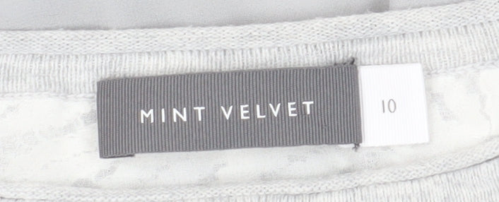 Mint Velvet Women's Grey Long Sleeve Top, Size 10