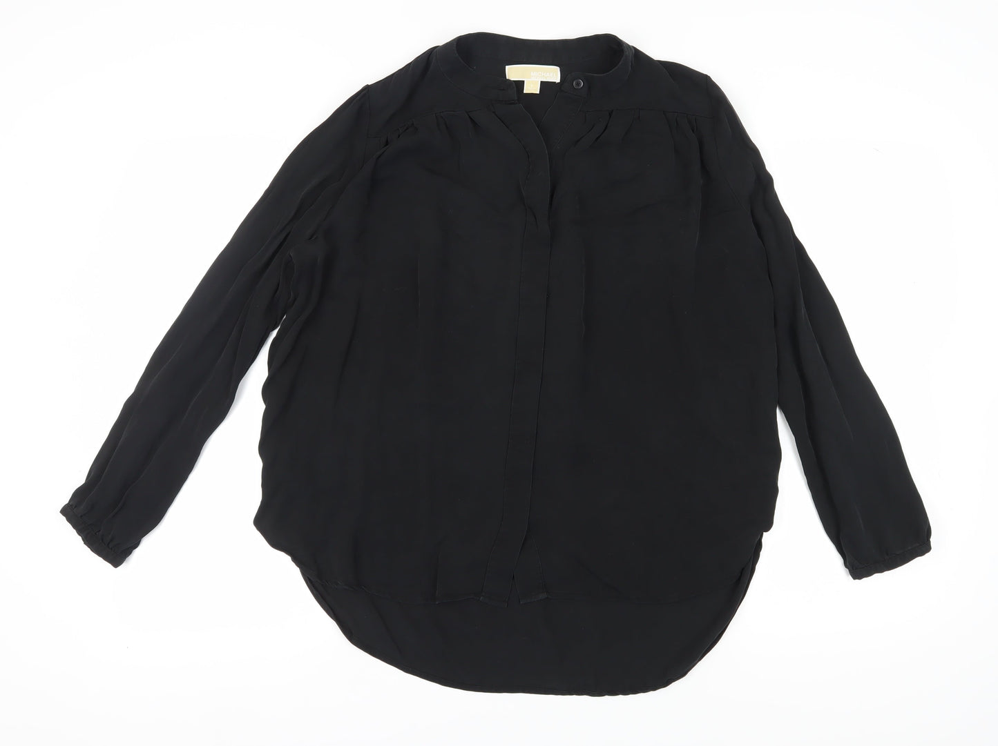 Michael Kors Women's Black Long Sleeve Blouse L