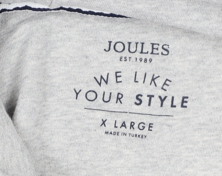 Joules Men's Grey XL Pullover Hoodie
