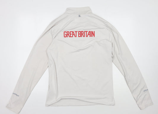 Nike Men's White Graphic Pullover Hoodie M