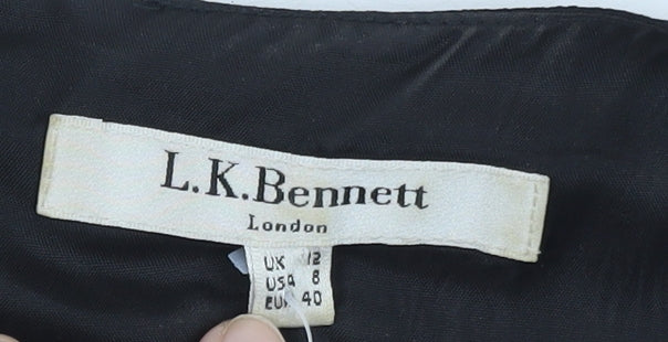 L.K. Bennett Black Women's Sleeveless Dress Size 12