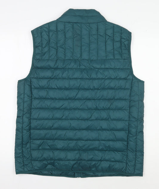 Crew Clothing Men's Green XL Puffer Waistcoat Zip