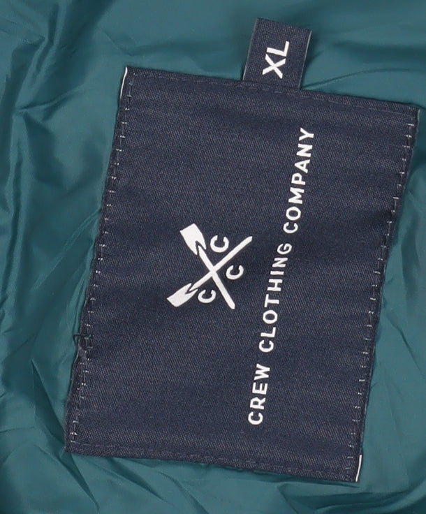 Crew Clothing Men's Green XL Puffer Waistcoat Zip