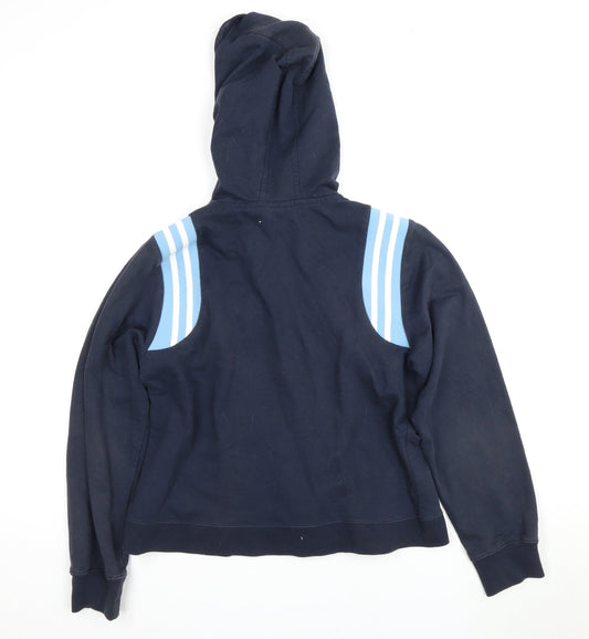 Hard Rock Cafe Blue Logo Zip Hoodie Unisex Adults L