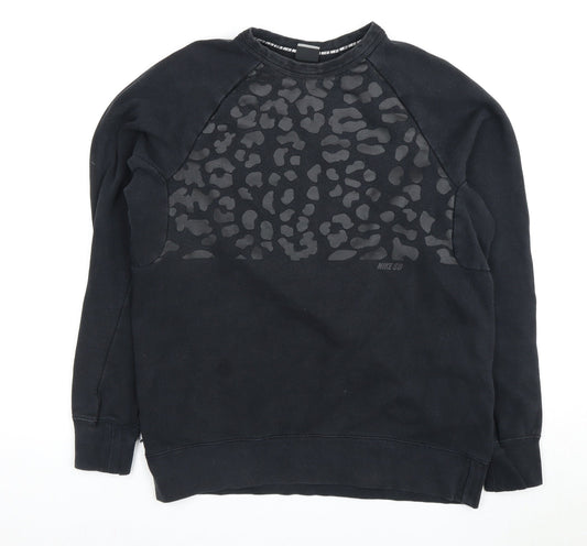 Nike Black Unisex Sweatshirt, Medium, Pullover, Casual