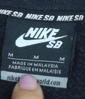 Nike Black Unisex Sweatshirt, Medium, Pullover, Casual