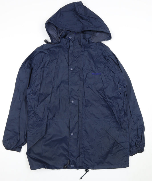 Peter Storm Men's Blue XS Rain Coat Hooded Waterproof Jacket