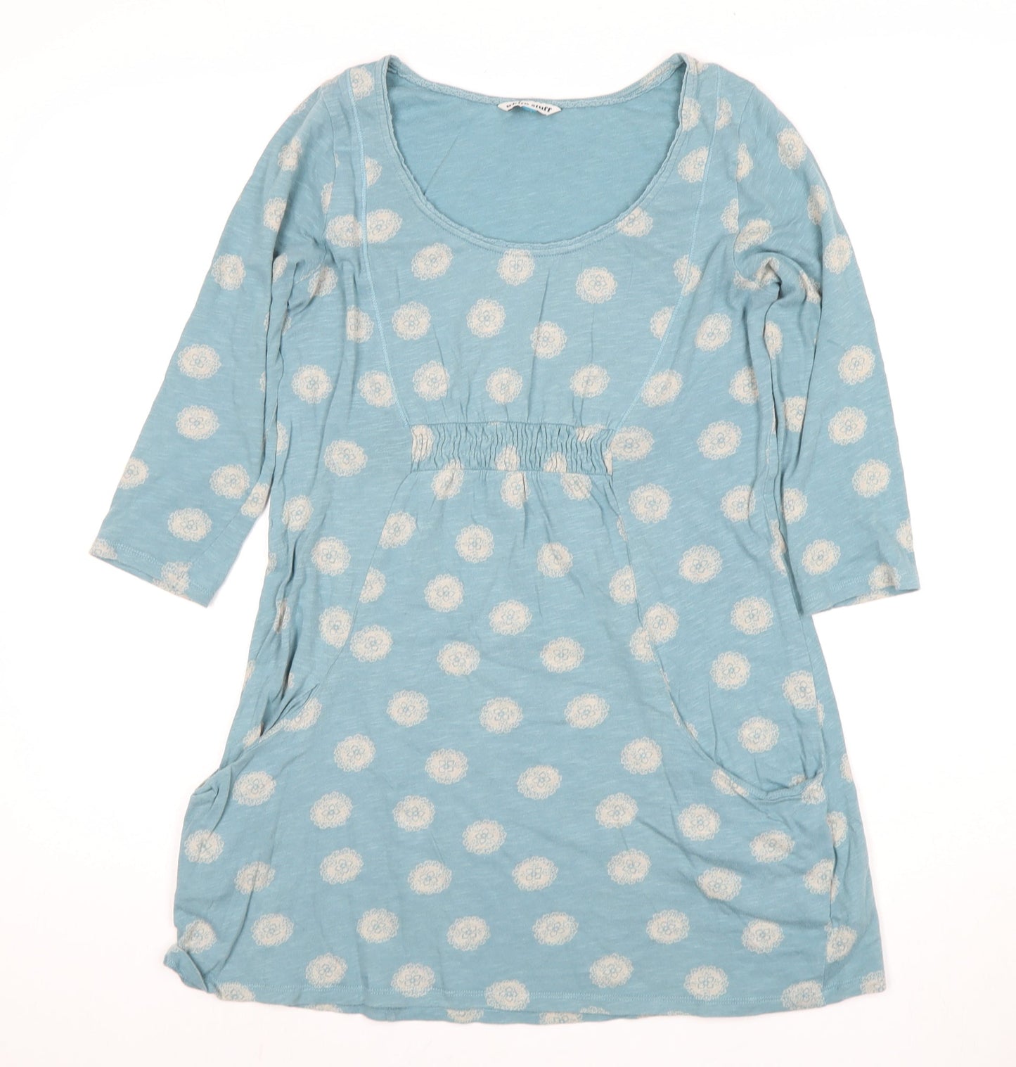 White Stuff Women's Blue Shift Dress, Size 10