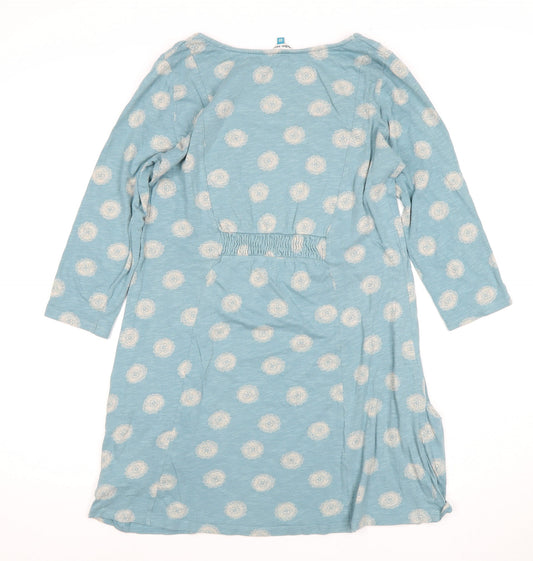 White Stuff Women's Blue Shift Dress, Size 10