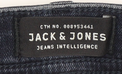 Jack & Jones Men's Blue Straight Jeans Size 30