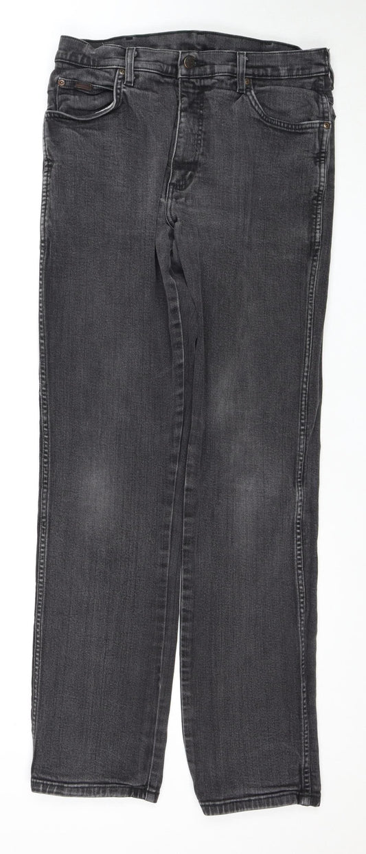 Wrangler Grey Straight Jeans, Large, Unisex