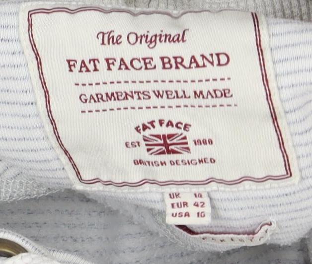 Fat Face Women’s Grey Pullover Hoodie Size 14