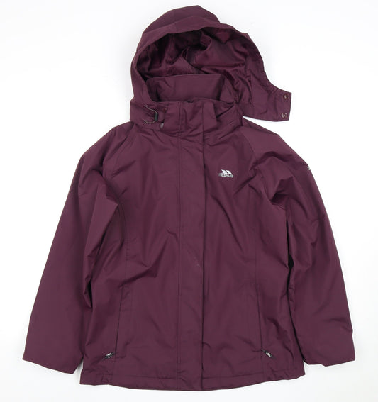 Trespass Women's Purple Waterproof Rain Jacket S