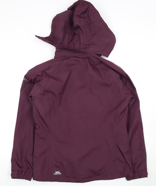 Trespass Women's Purple Waterproof Rain Jacket S