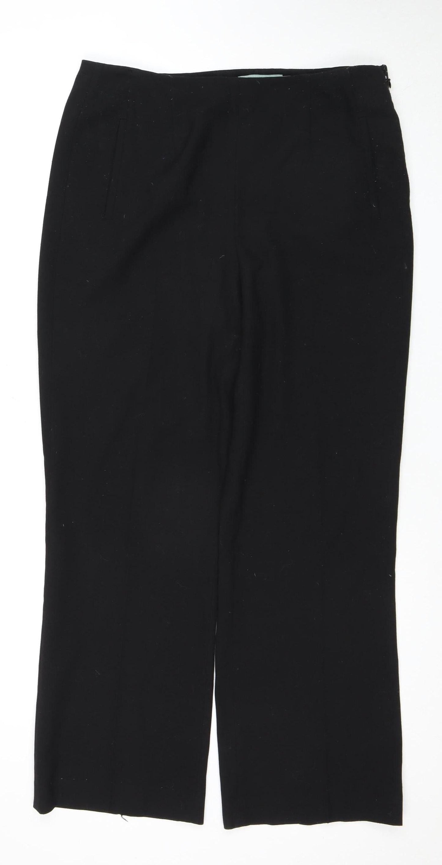Lakeland Women's Black Trousers Size 14 Straight Fit