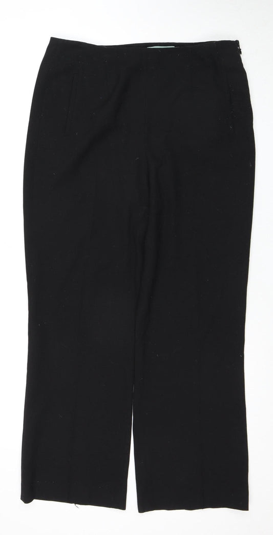 Lakeland Women's Black Trousers Size 14 Straight Fit