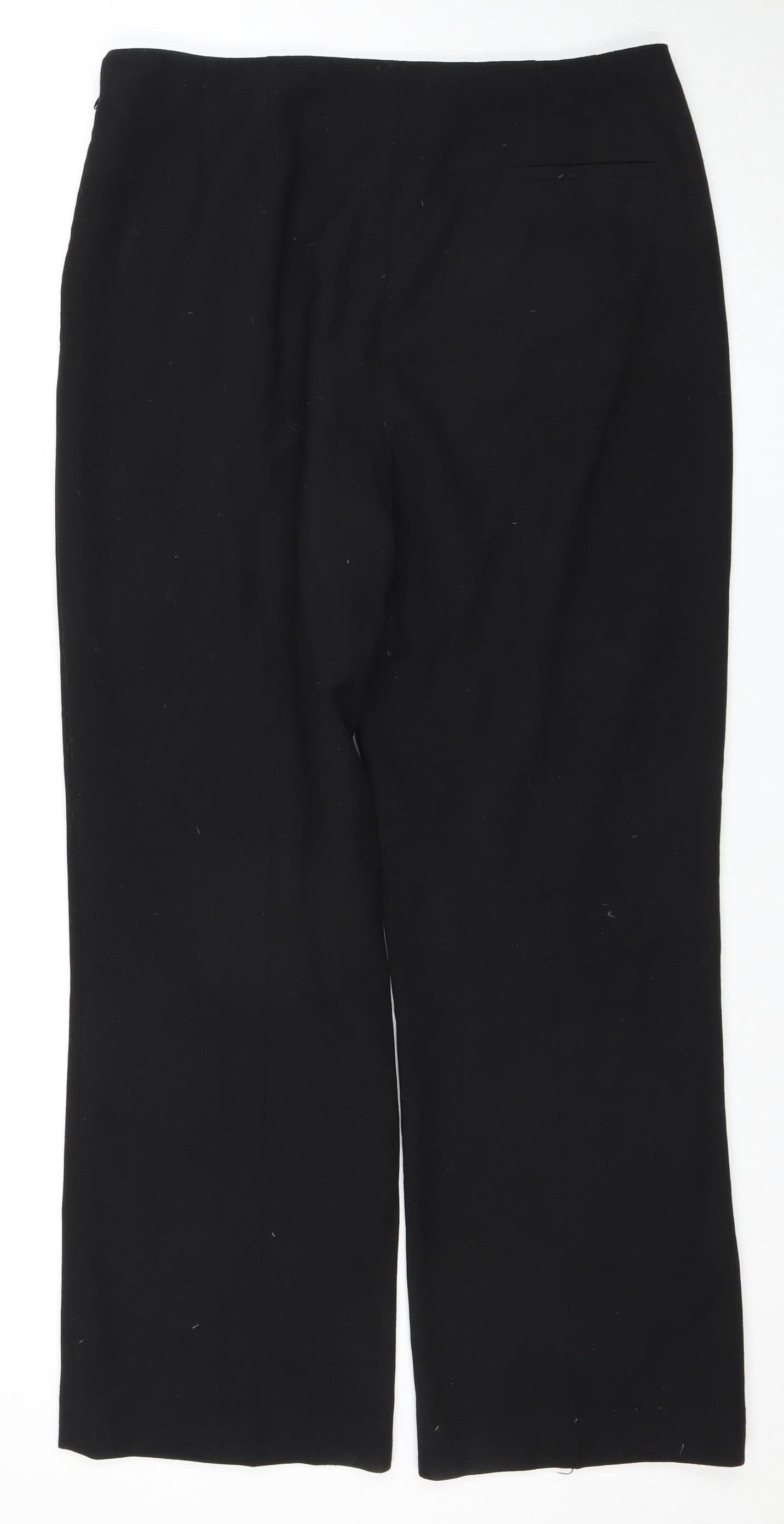 Lakeland Women's Black Trousers Size 14 Straight Fit