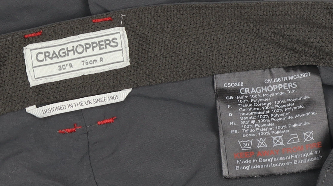 Craghoppers Men's Black Cargo Trousers M