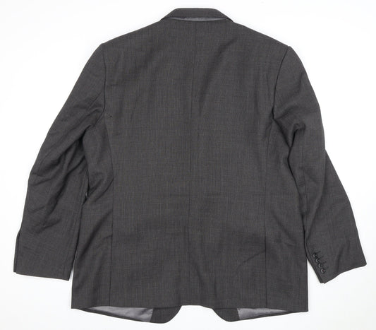 Marks and Spencer Men's Grey Wool Blazer 46R