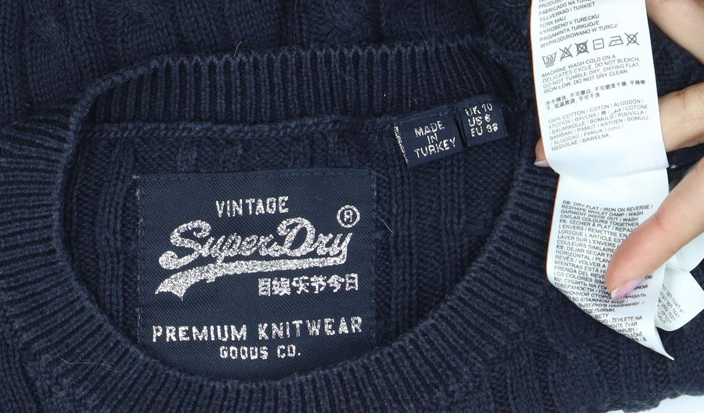 Superdry Unisex Blue Pullover Jumper L