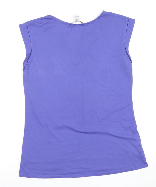 Billabong Women's Purple Sleeveless T-Shirt Size 12