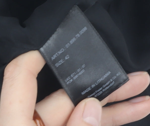 s.Oliver Women's Black Midi Pencil Skirt Size 14