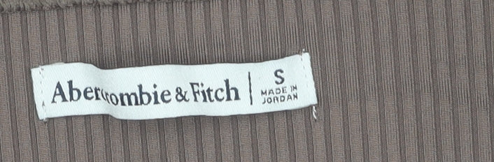 Abercrombie & Fitch Women's Brown Scoop Neck Bodysuit - S