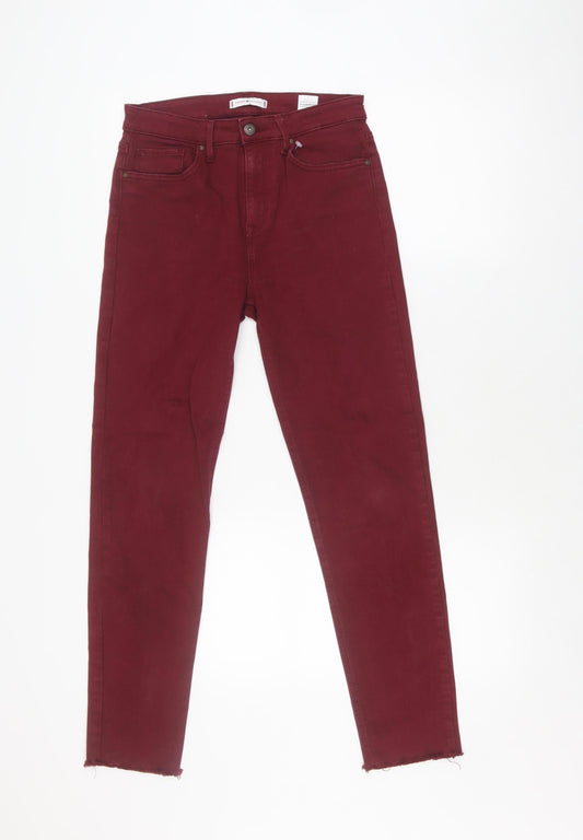Tommy Hilfiger Women's Red Slim Jeans, Size 10, High Rise
