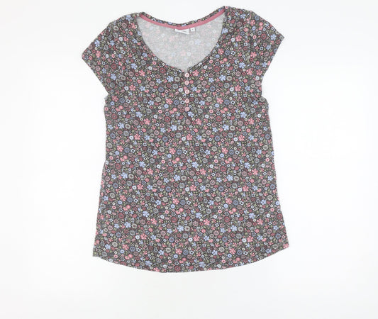 Womens UK Size 8 Animal Multicoloured Viscose Blend Blouse