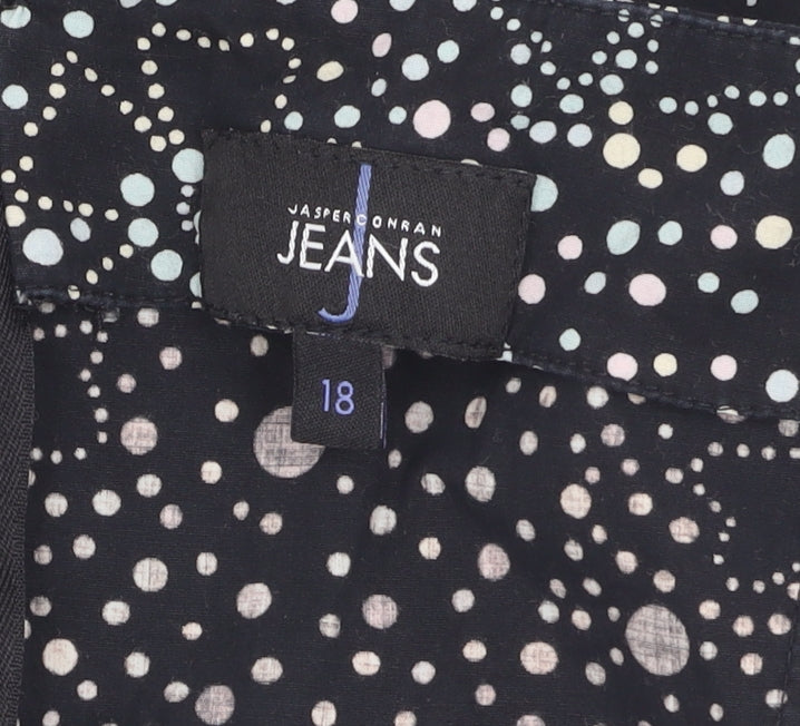 Designers at Debenhams Women's Black Polka Dot Dress Size 18