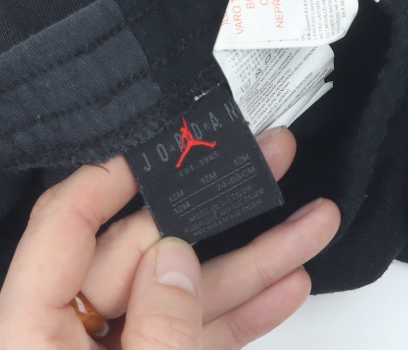 Nike Unisex Baby Black Sports Shorts 12 Months