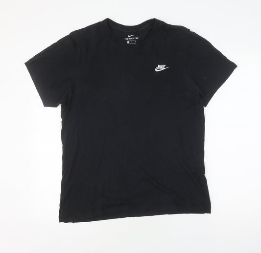 Mens UK Size M Nike Black Cotton T-Shirt