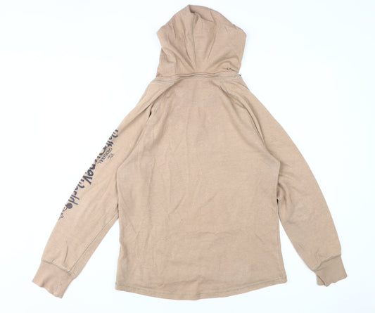 Disney Beige Pullover Hoodie, Unisex, Size 12
