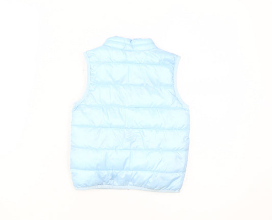 Peppa Pig Boys Blue Puffer Jacket 2-3 Years Quilted Lined