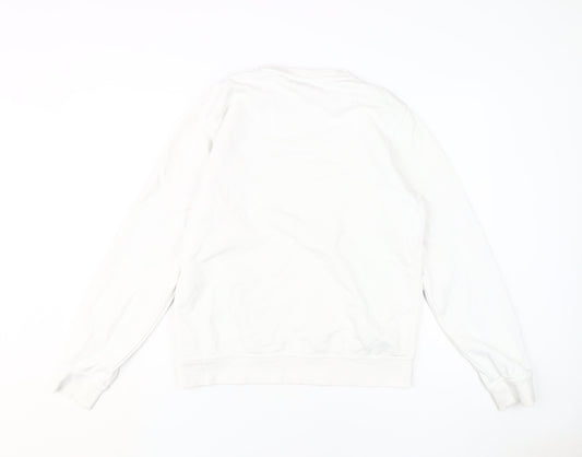 Nike Men's White Pullover Logo Sweatshirt M