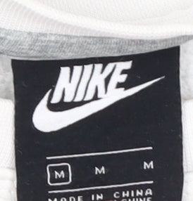 Nike Men's White Pullover Logo Sweatshirt M