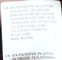 White Stuff Women's Red Geometric Shift Dress Size 14