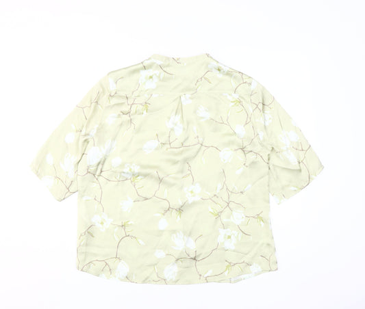 Eastex Women's Green Floral Blouse Size 14