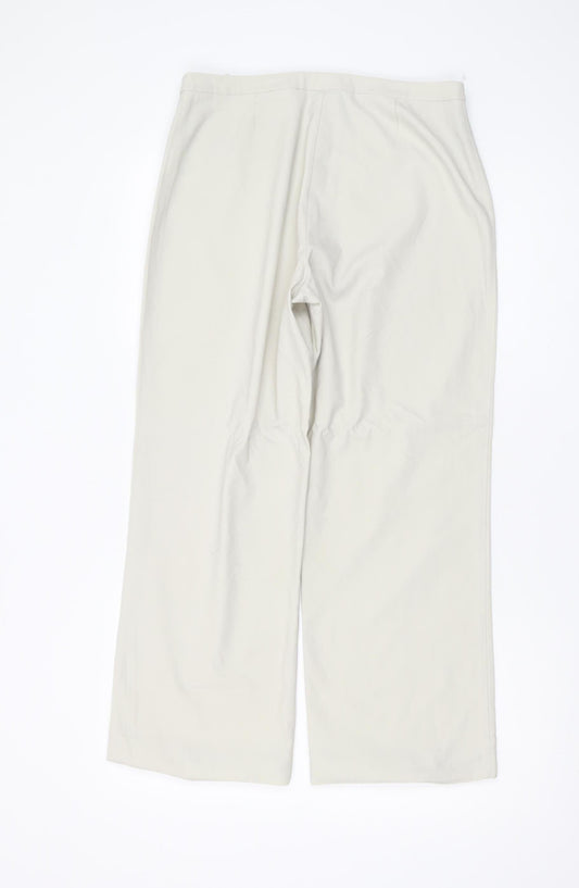 Ted Baker Women's Beige Straight Leg Trousers Size 4