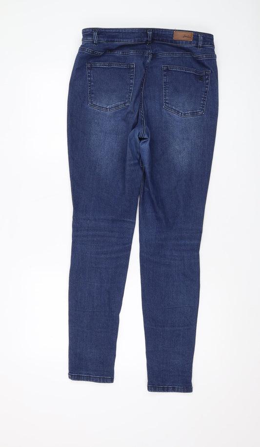 Joules Women's Blue Straight Jeans - M Size, Dark Wash