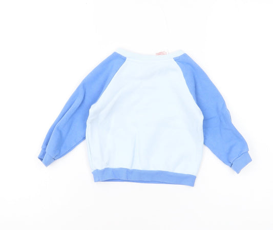 Adidas Unisex Baby Blue Pullover Top 3-6 Months