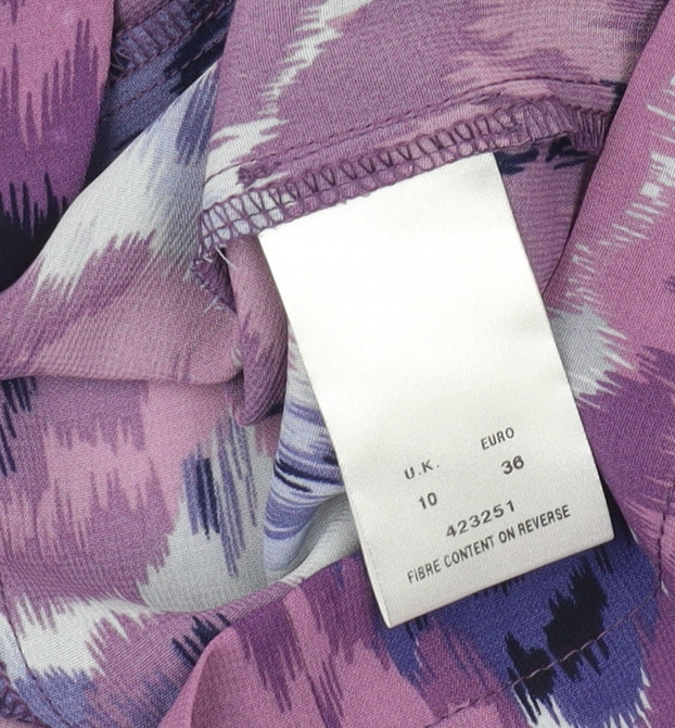 Eastex Women's Purple Floral Blouse Size 10