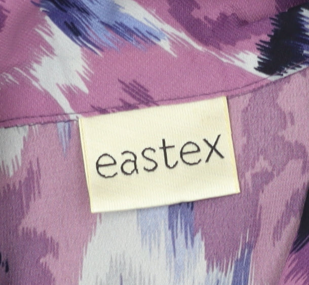 Eastex Women's Purple Floral Blouse Size 10